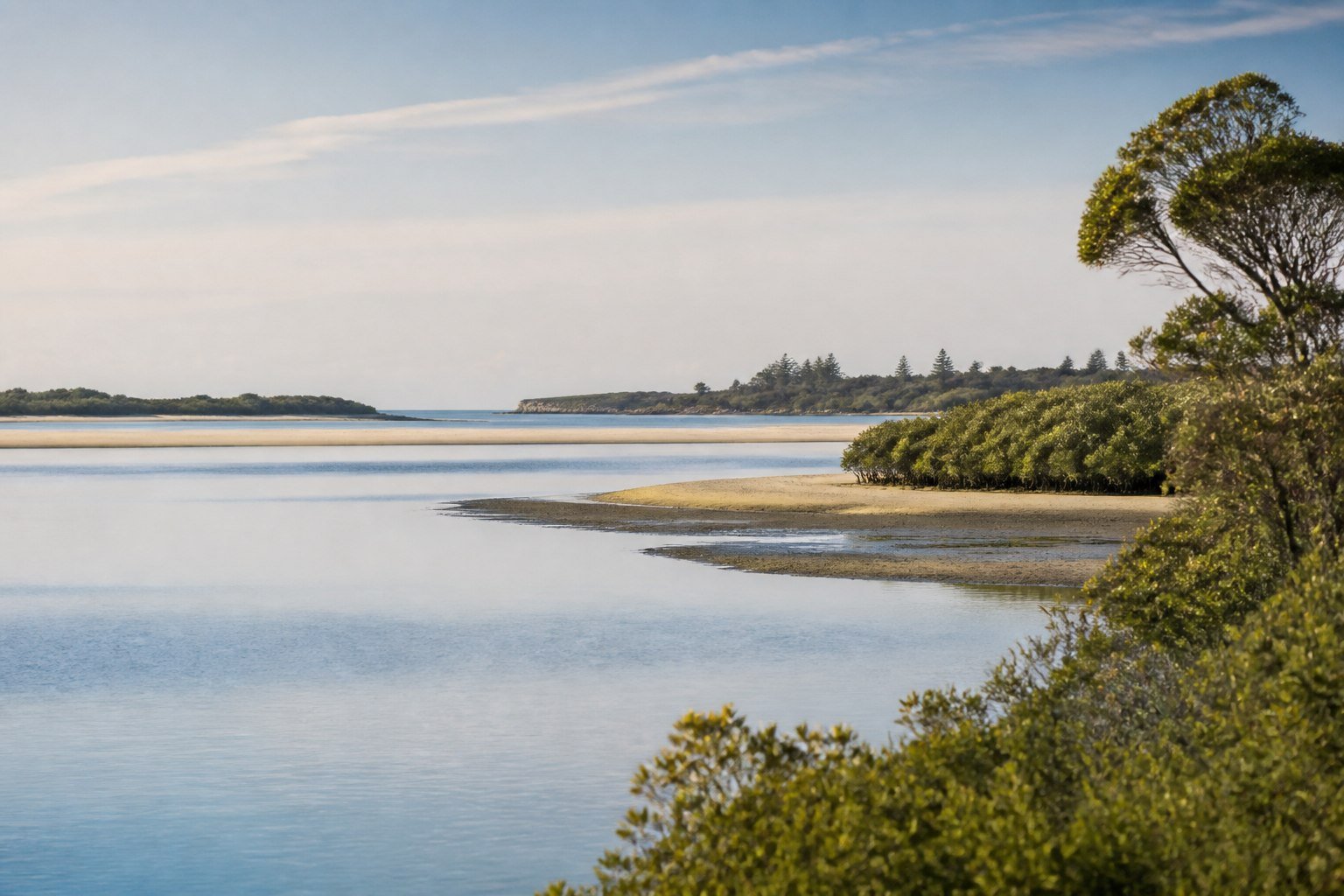 Oyster farming waters on the NSW Mid North Coast